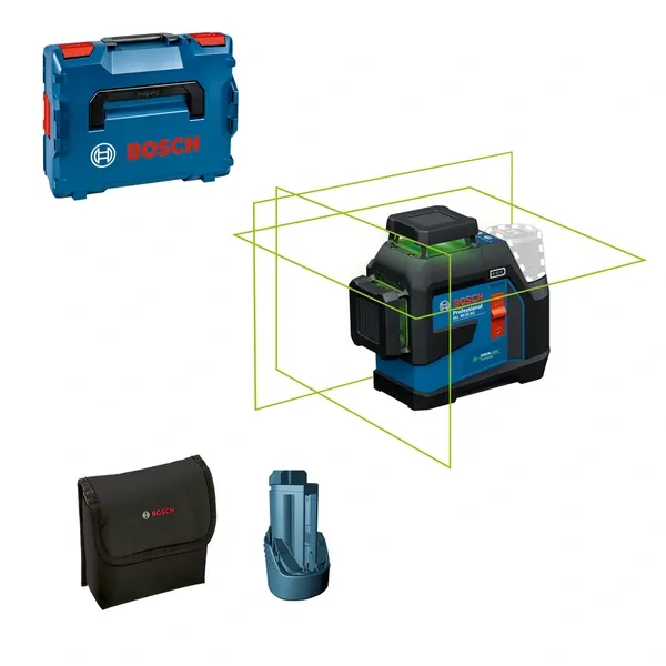 Bosch Professional GLL 90-33 XG Line Laser Level, Green beam, 06010655K0