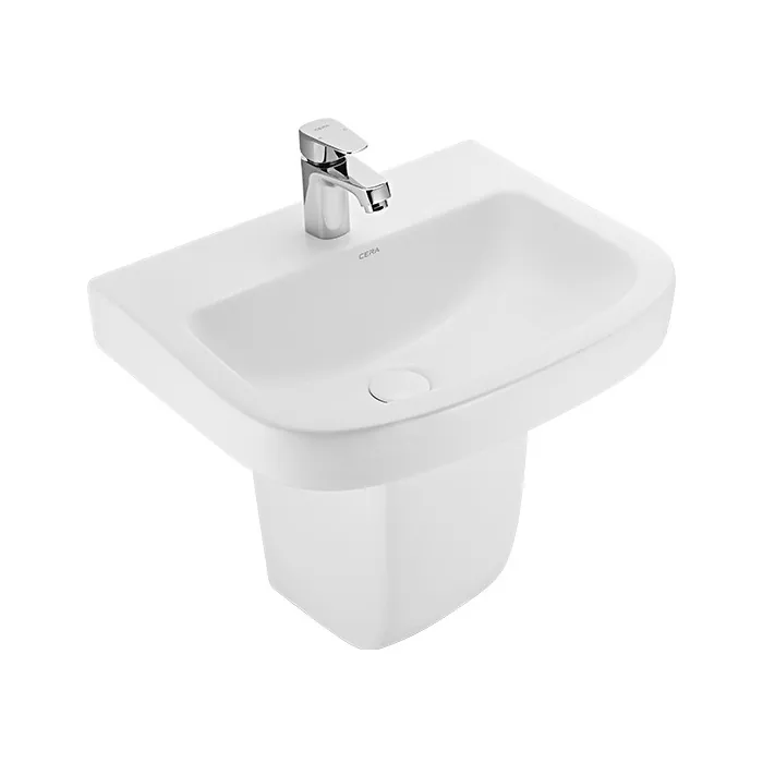 Cera Carpio Wall-Hung Wash Basin - Basin Only, Snow White, 500 x 410 x 165 mm, Code: S2040213