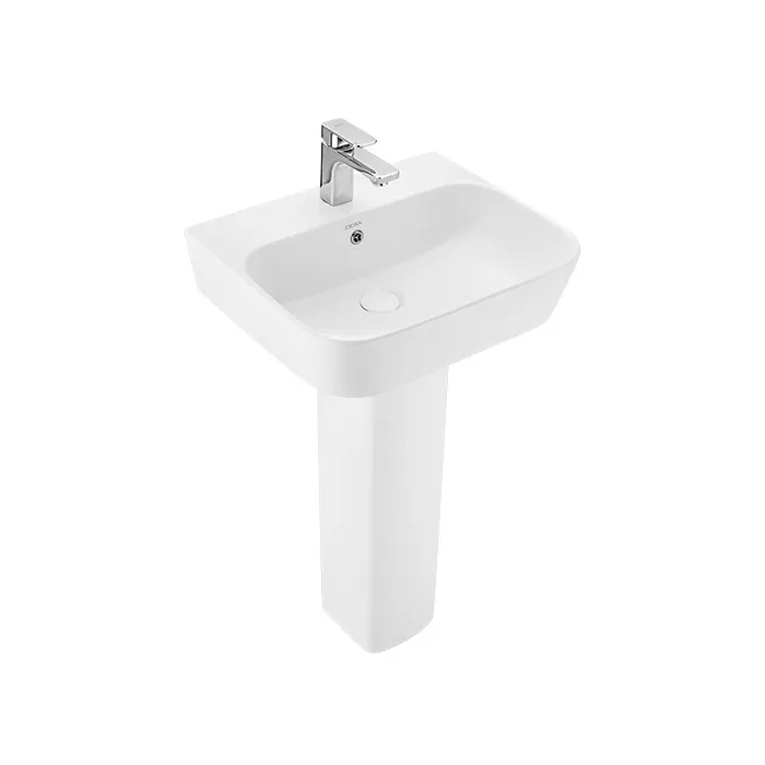 Cera Curvis Wall-Hung Wash Basin - Basin Only, Snow White, 510 x 405 x 155 mm, Code: S2040212