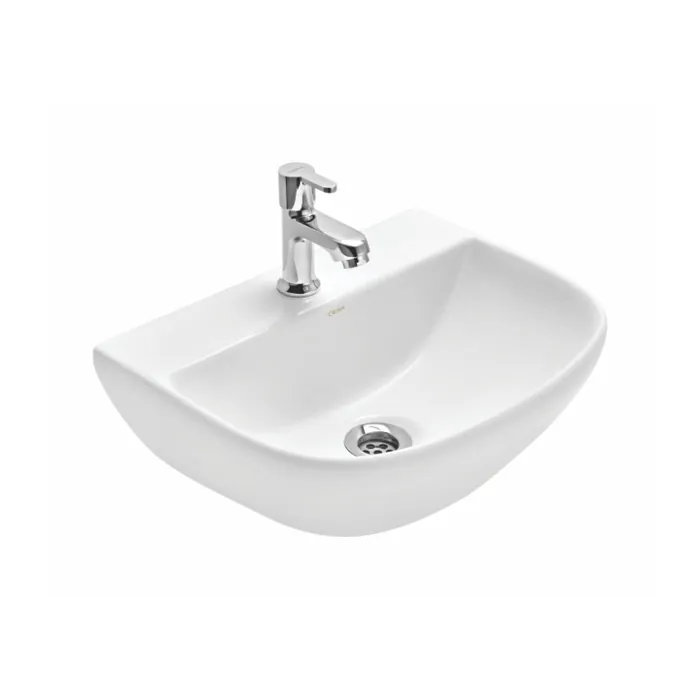 Cera Chuckle Wall-Hung Wash Basin - Basin Only, Snow White, 405 x 325 x 145 mm, Code: S2040166