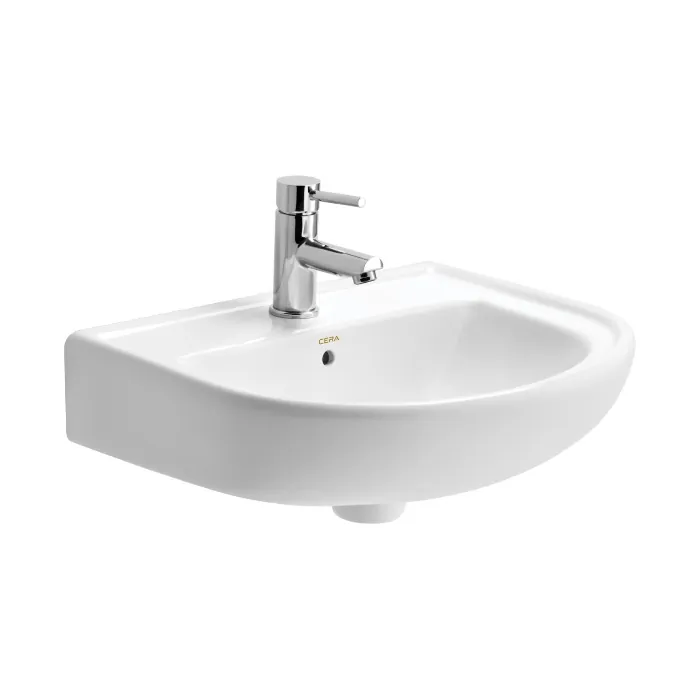 Cera Cadal Wall-Hung Wash Basin - Basin Only, Snow White, 515 x 410 x 195 mm, Code: S2040121