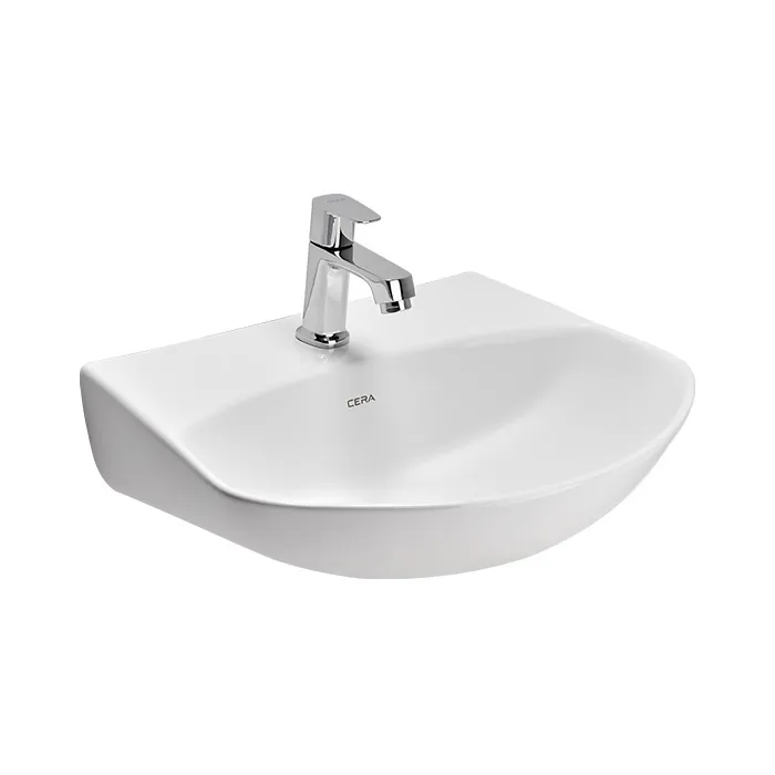 Cera Cadis Wall-Hung Wash Basin - Basin Only, Snow White, 450 x 350 x 140 mm, Code: S2040172