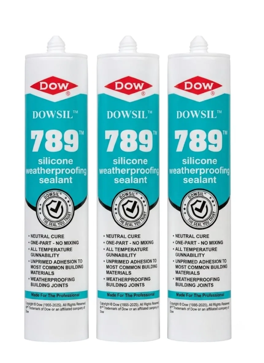 Dow Dowsil 789 Silicone Weatherproofing Sealant Clear 300 ml