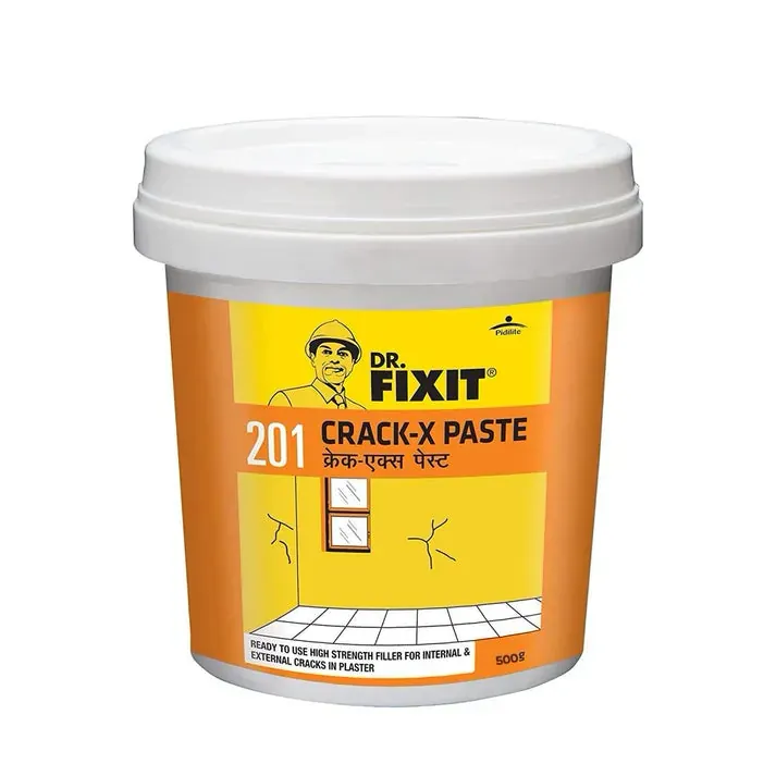 Dr. Fixit 201 Crack-X Paste Ready-to-Use Internal & External Plaster Crack Filler, 500 g