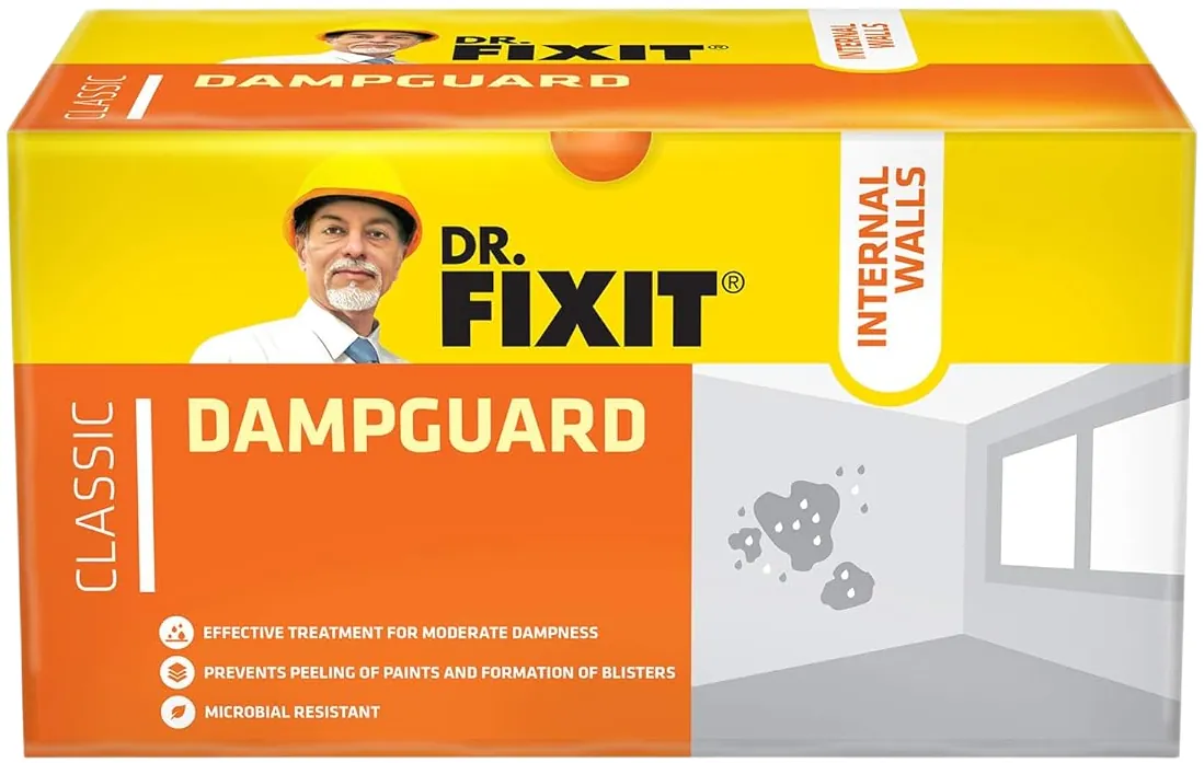 Dr. Fixit 104 Dampguard Classic Two-Component Internal Wall & RCC Water Tank Damp-Proof Coating, 1 kg