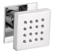 Eauset Square Exposed Body Jet Shower 50mm with Flange Chrome Code: BSH812