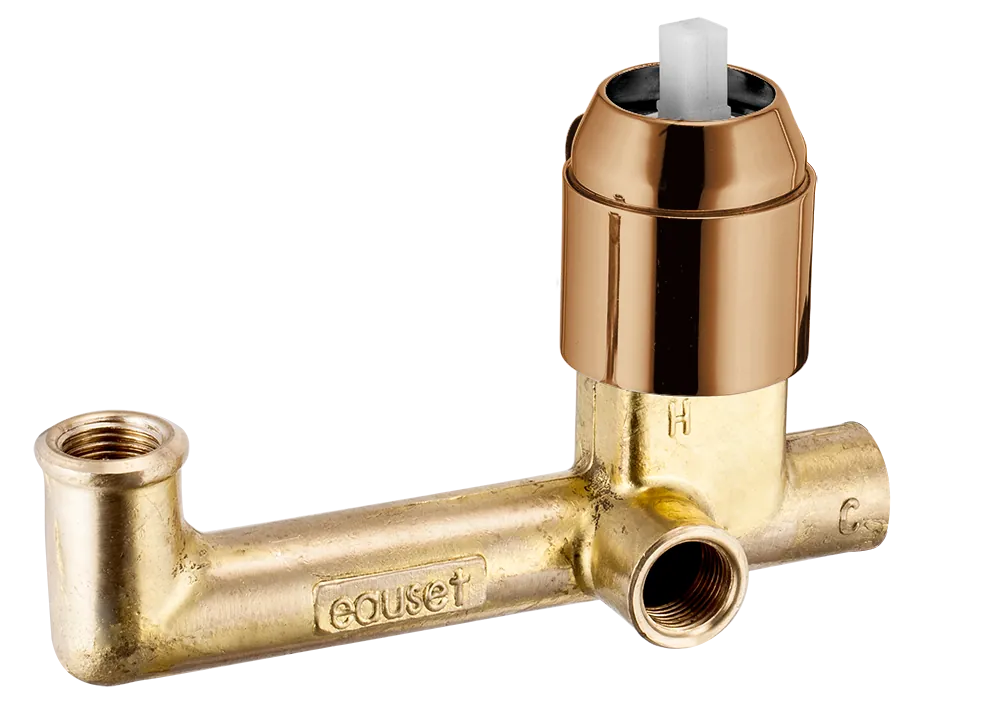 Eauset Concealed Diverter Body for Wall Mounted Basin Mixer Rose Gold Code: CCD206RG