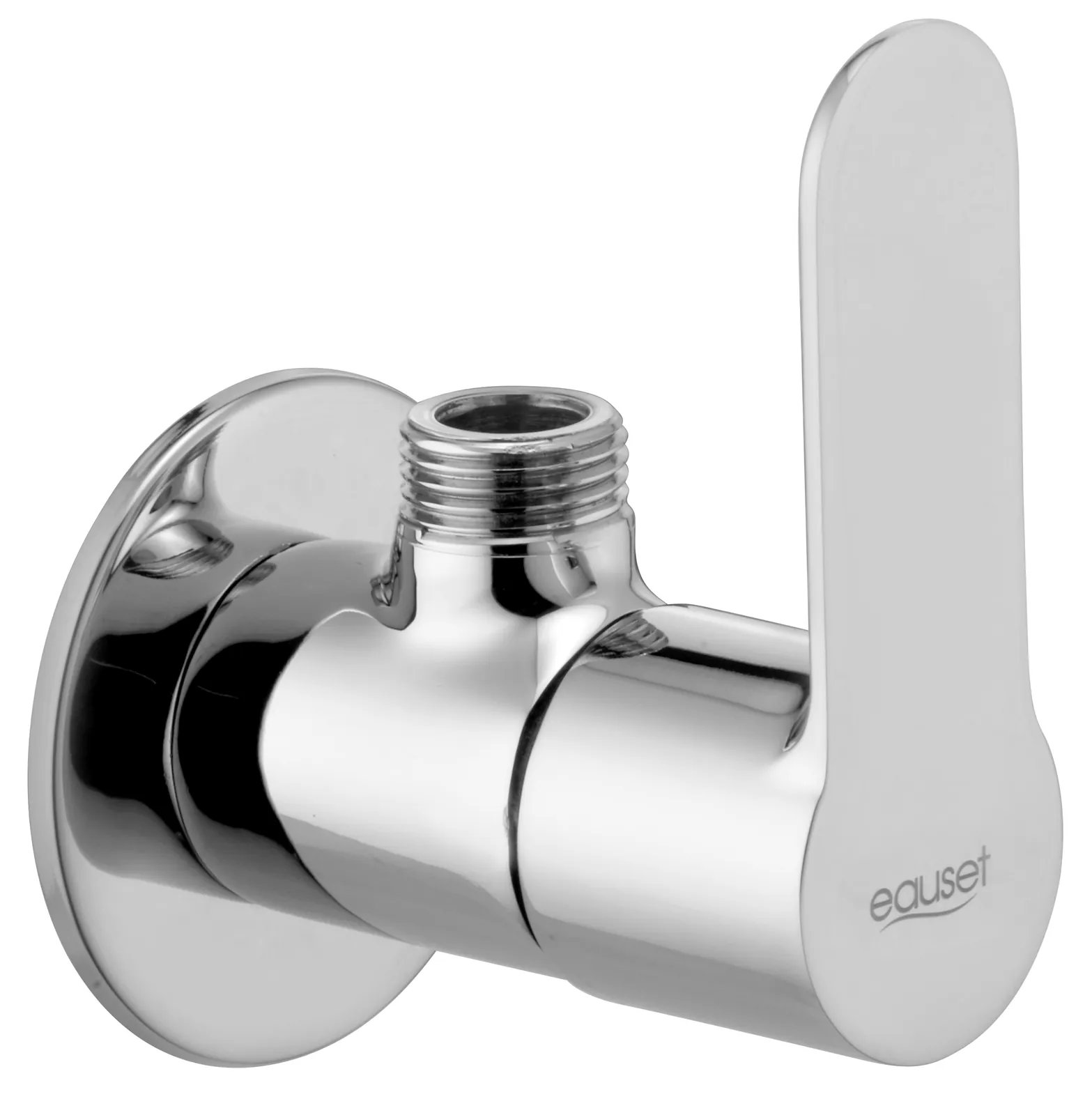 Eauset Fuji Angular Stop Cock with Wall Flange Chrome Code: FFU031