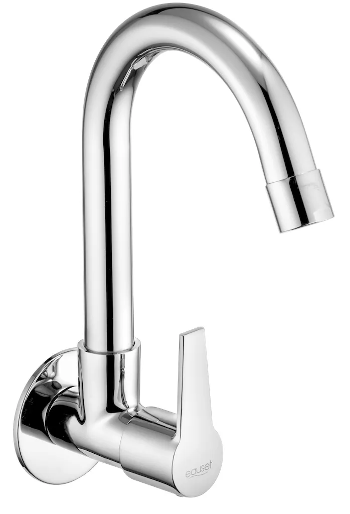 Eauset Montana Sink Cock with Swinging Spout - Wall Mounted Chrome Code: FMT062