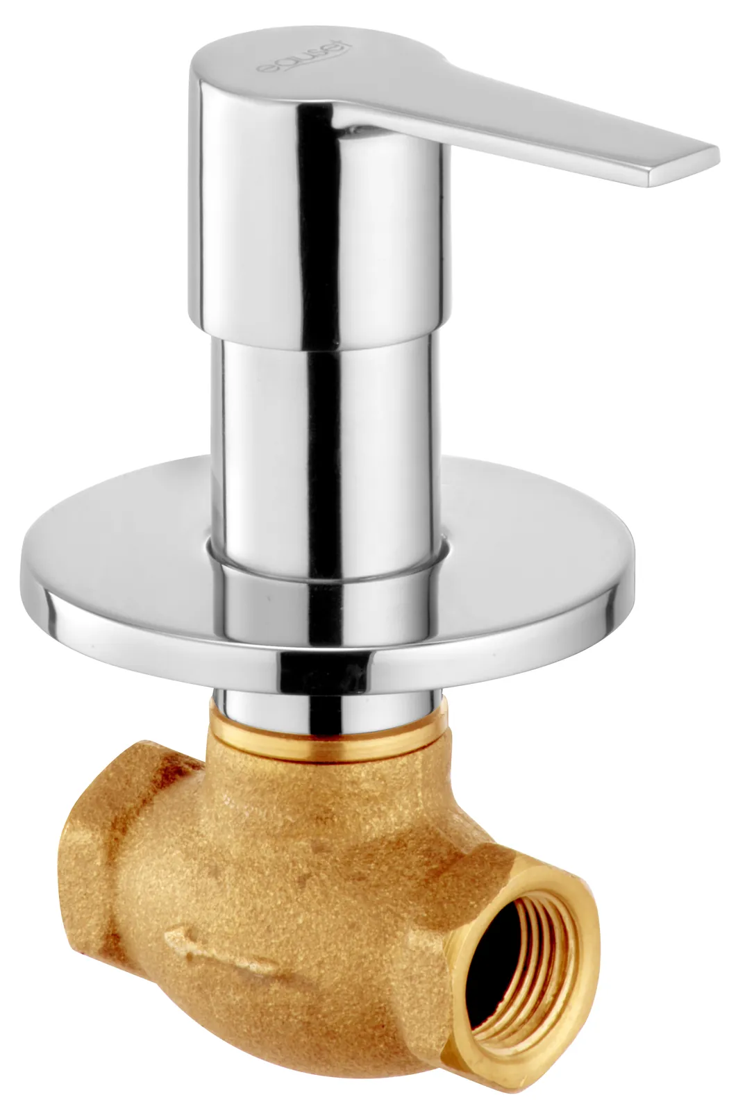 Eauset Montana Concealed Stop Cock with Wall Flange - 15mm Chrome Code: FMT071