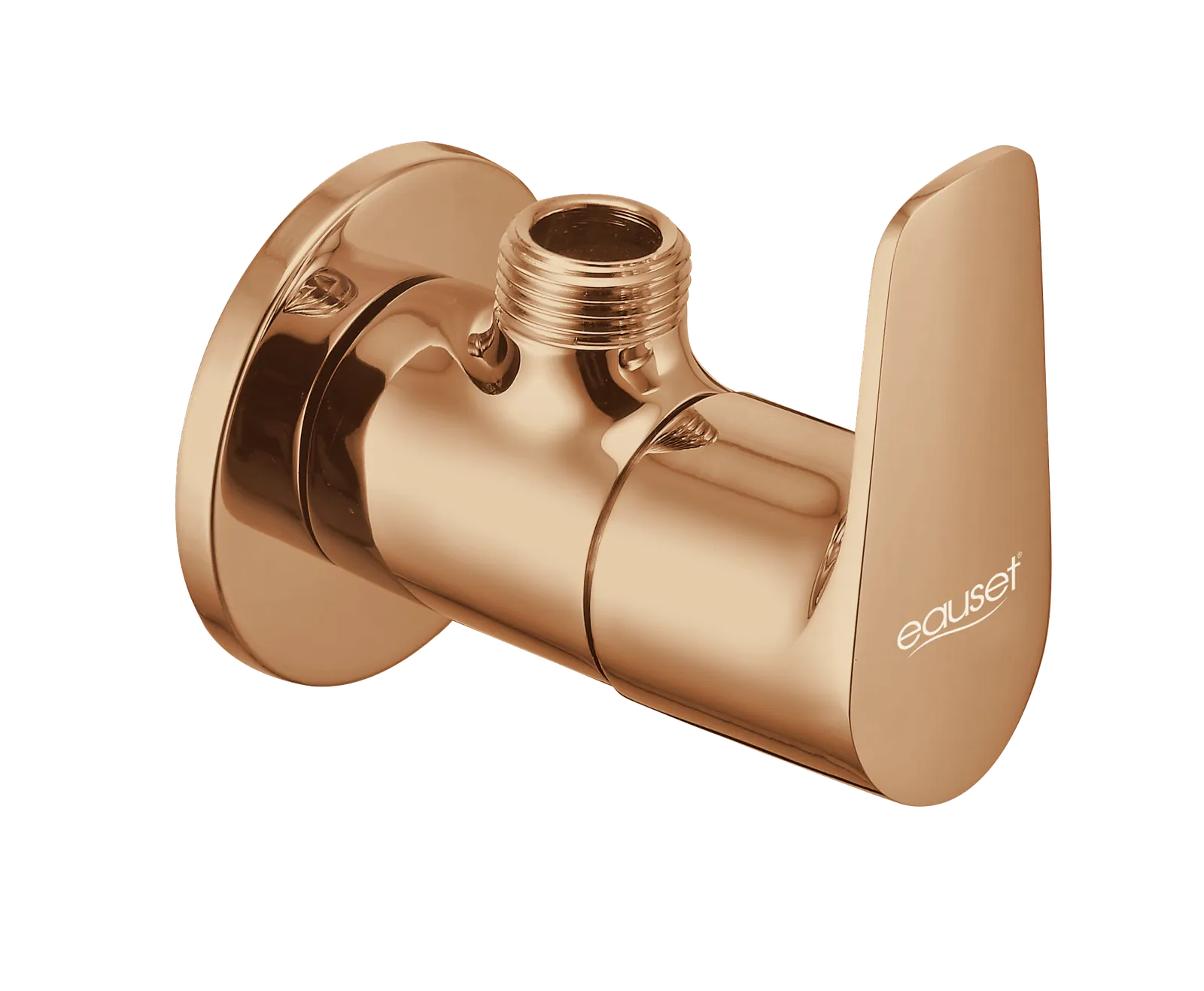 Eauset Otra Angular Stop Cock with Wall Flange Rose Gold Code: FOT034RG