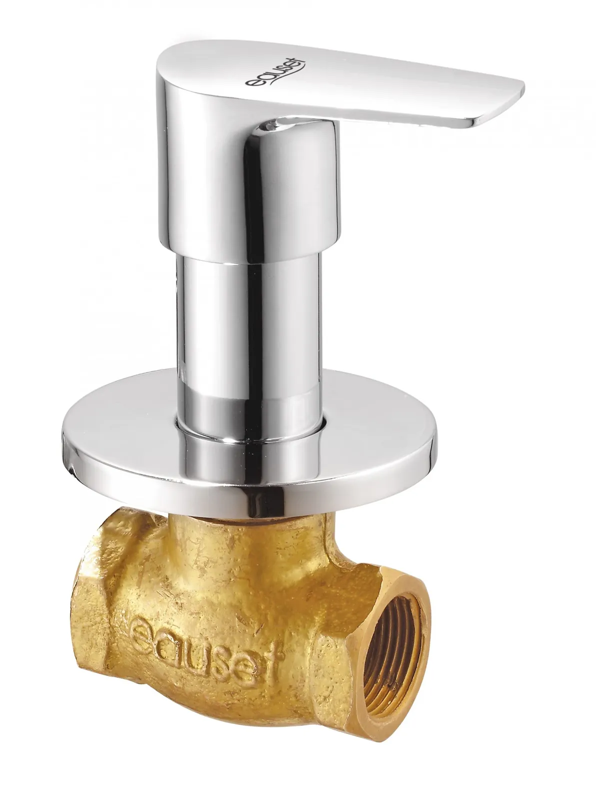 Eauset Otra Concealed Stop Cock with Wall Flange - 15mm Chrome Code: FOT071