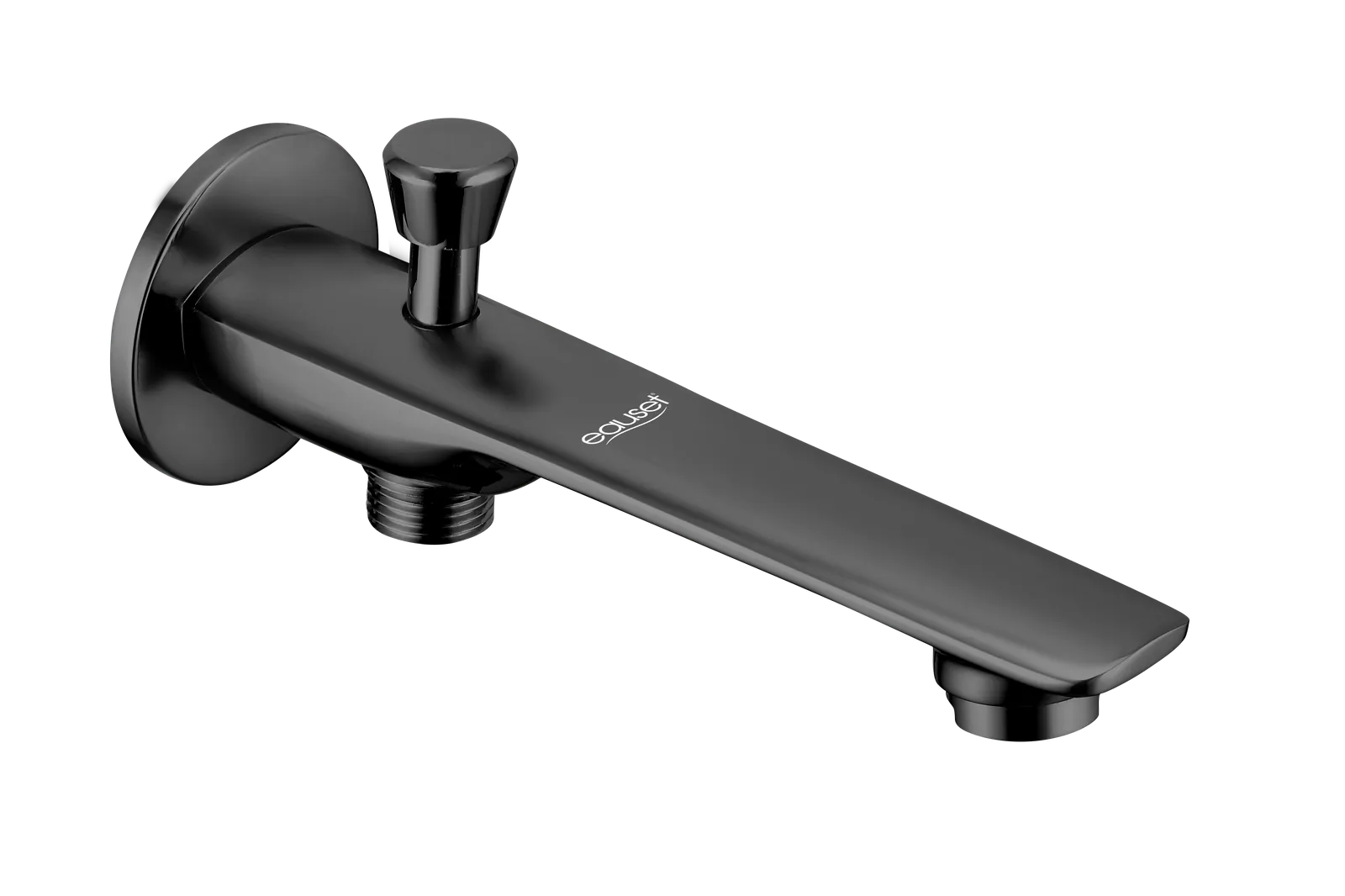 Eauset Otra Wall Spout with Provision for Hand Shower with Wall Flange Matte Black Code: FOT142MB