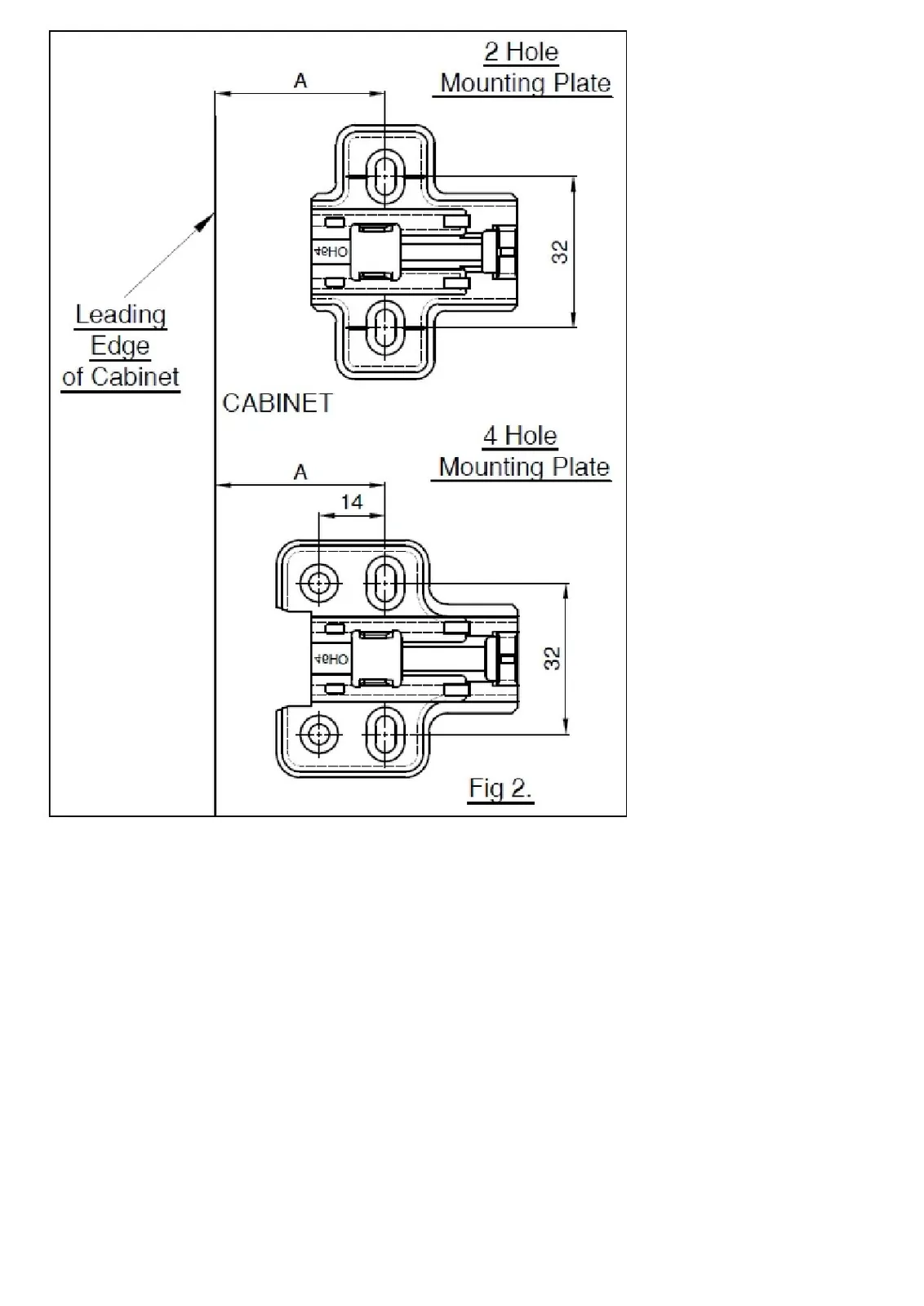 Ebco Hardware Slow-Motion S Click-On Hinge (A), Inset, 16 mm Crank, 35 mm cup, soft close, nickel-plated finish, Code: HSMS3A - image 5