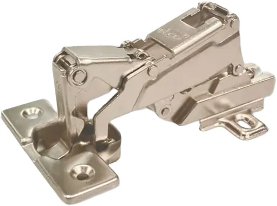 Ebco Hardware 165° Hinge (I), Full Overlay, 0 mm Crank, 35 mm cup, 165° opening, nickel-plated finish, Code: H165-1-I