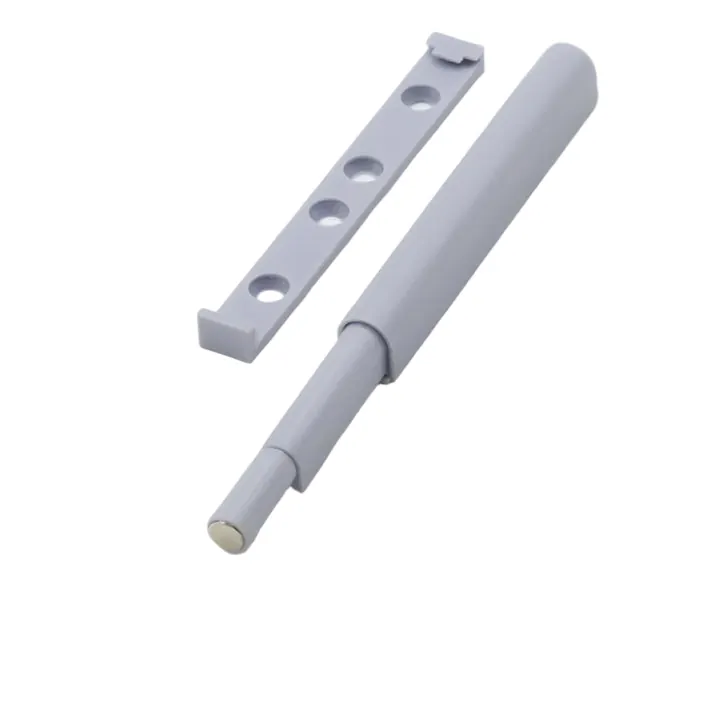 Ebco Hardware Push Open fitting magnetic (Stoke 12mm) Grey Color Length 67mm code: POM12