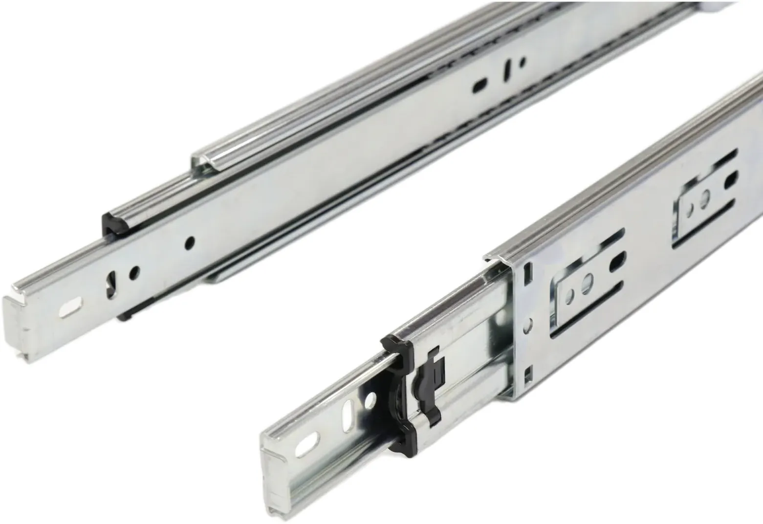 Ebco Hardware Sleek Telescopic Drawer Channel Slides 1-35 Length 250mm Zinc White Color Regular Close code: STDS1-25-35