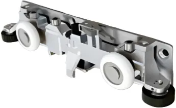 Ebco Hardware Sliding door System 80 Invisible (Including upper rail & down rail 1200mm) Load Capacity 80Kg Silver Color code: SDFI-80 - image 2