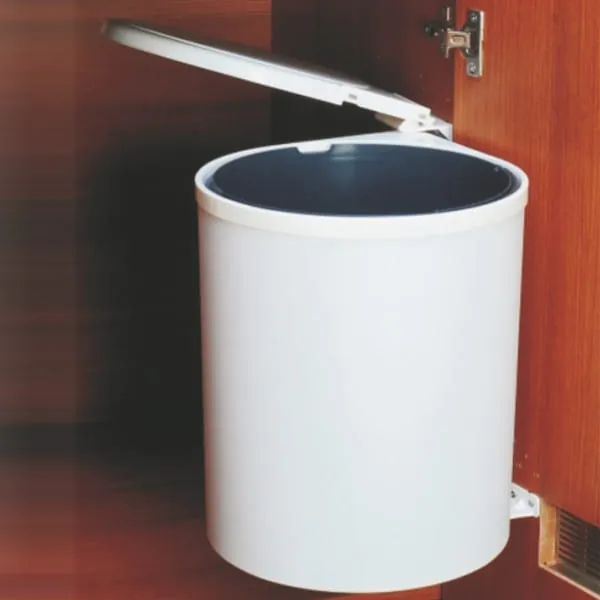 Ebco Livsmart Swing out Waste bin (White Color) Capacity 13Ltr code: SOWB2-13