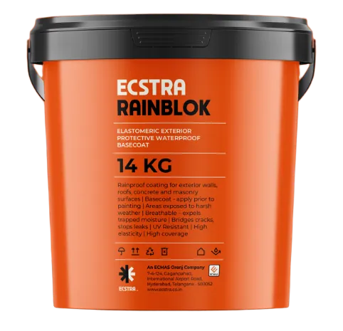 Ecstra RAINBLOK Elastomeric Exterior Protective Waterproof Basecoat 14 kg