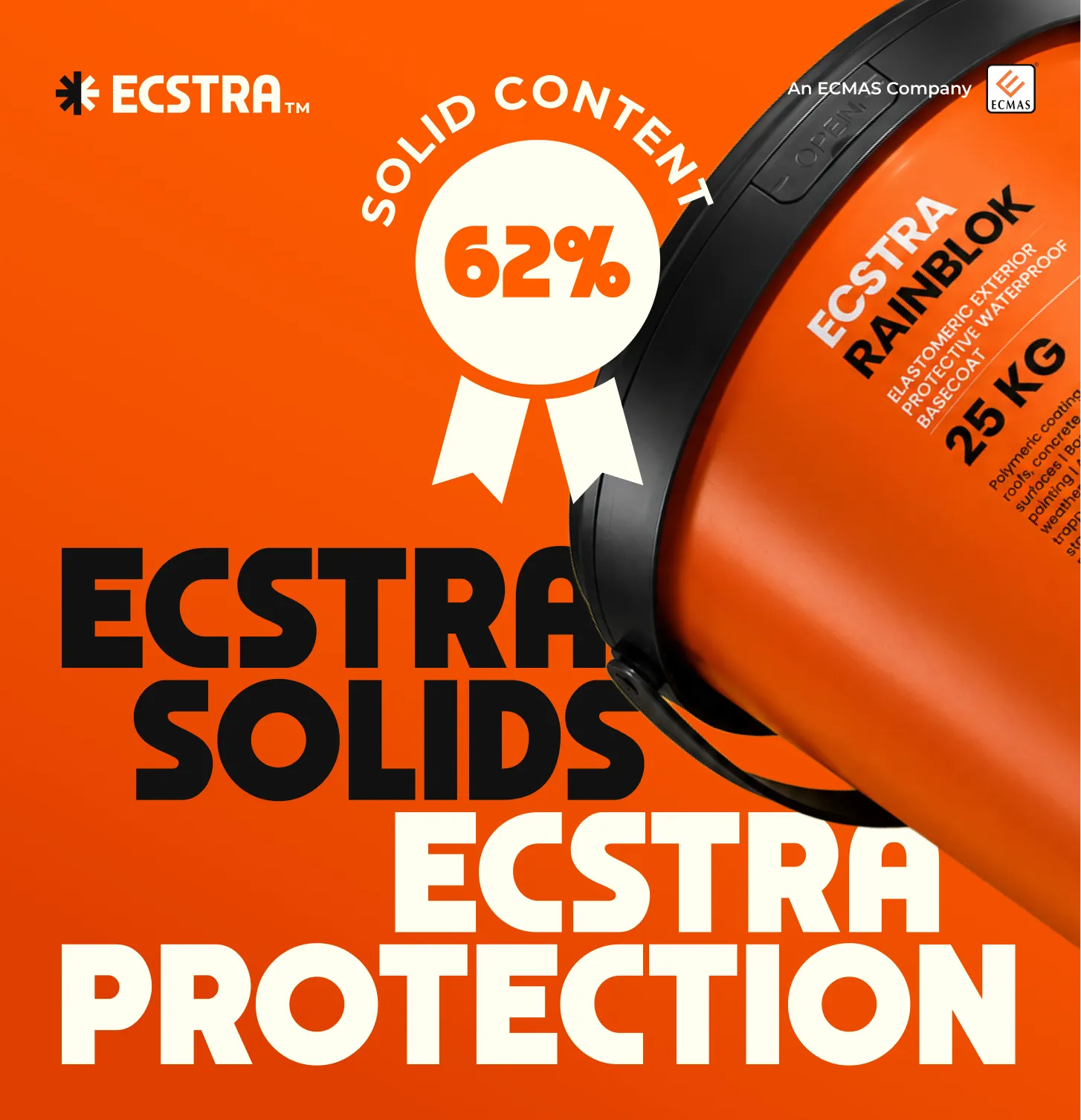Ecstra RAINBLOK Elastomeric Exterior Protective Waterproof Basecoat 14 kg - image 2