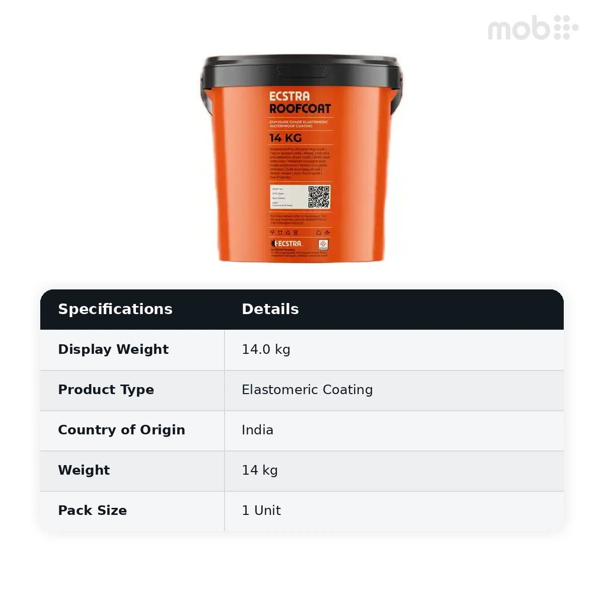 Ecstra ROOFCOAT Exposure Grade Elastomeric Waterproof Coating 14 kg - image 2
