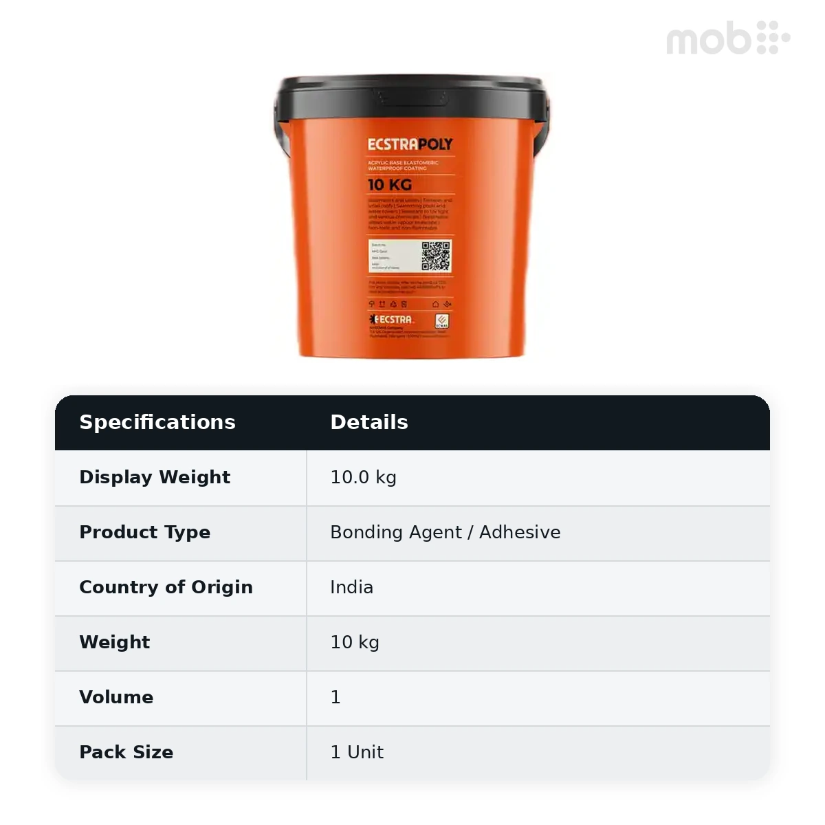 Ecstra TEX Latex-Based SBR Mortar and Bonding Agent 10 kg