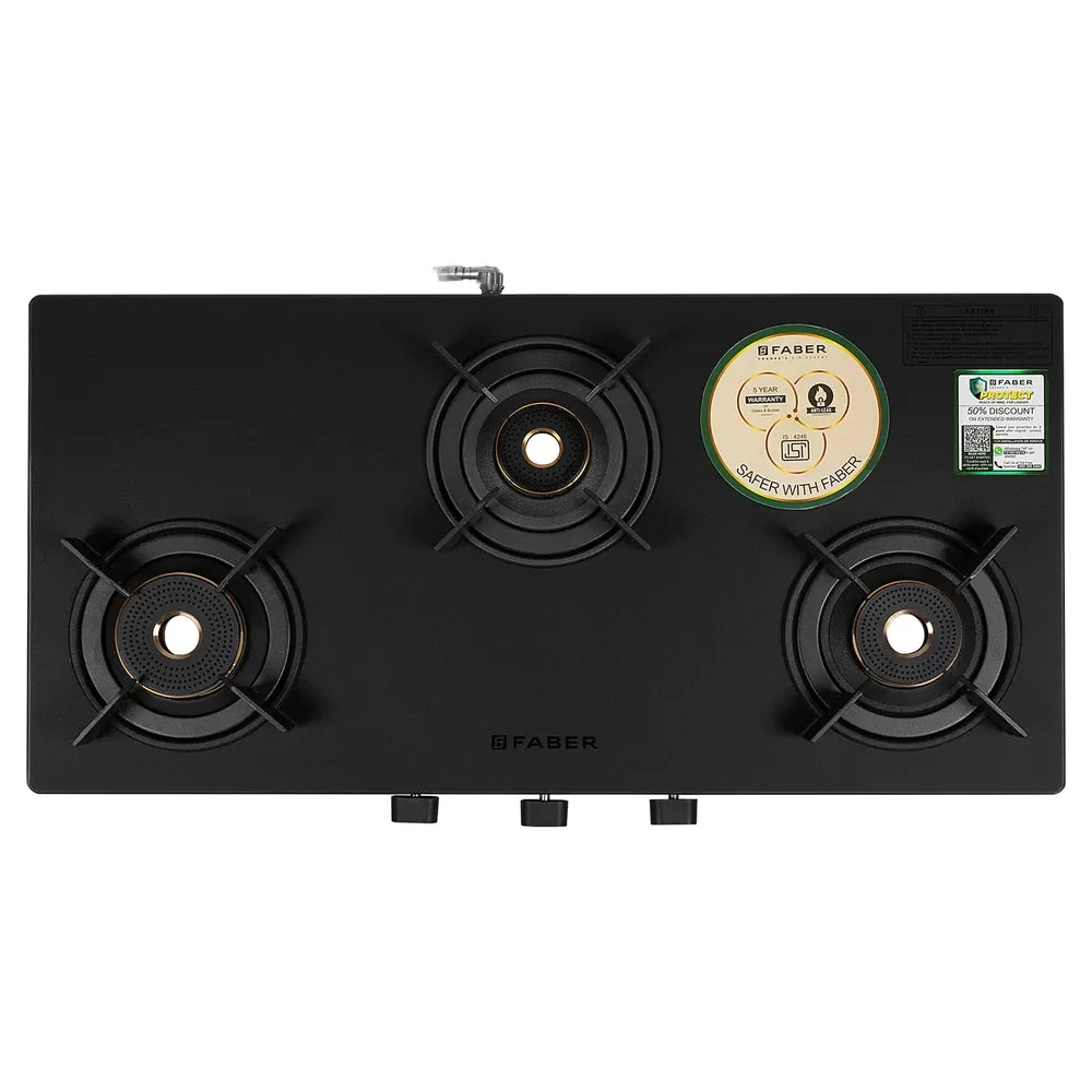 Faber Nebula 3-Burner Manual Gas Cooktop Black - image 2