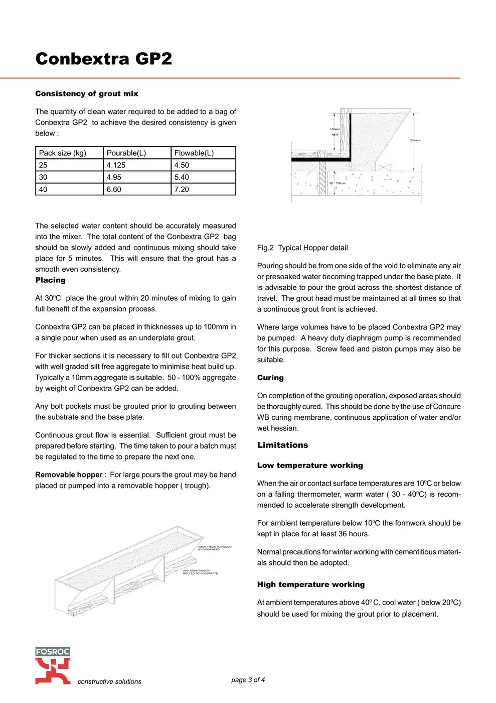Fosroc Conbextra GP2 Cementitious Precision Grout 25 Kg - image 4