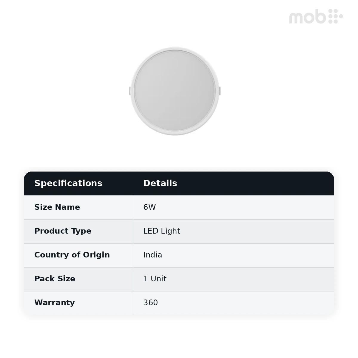 GM G-LO 3 in 1 LED Trimless Downlight 6W Round - image 2