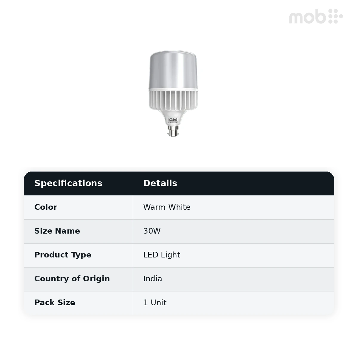 GM GEO Gold T Bulb 30W 3K - image 2