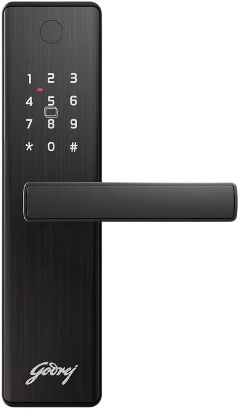 Godrej Neo Advantage Digital Lock Black Finish Backset 60 mm Door Thickness 35-65 mm code: 9684