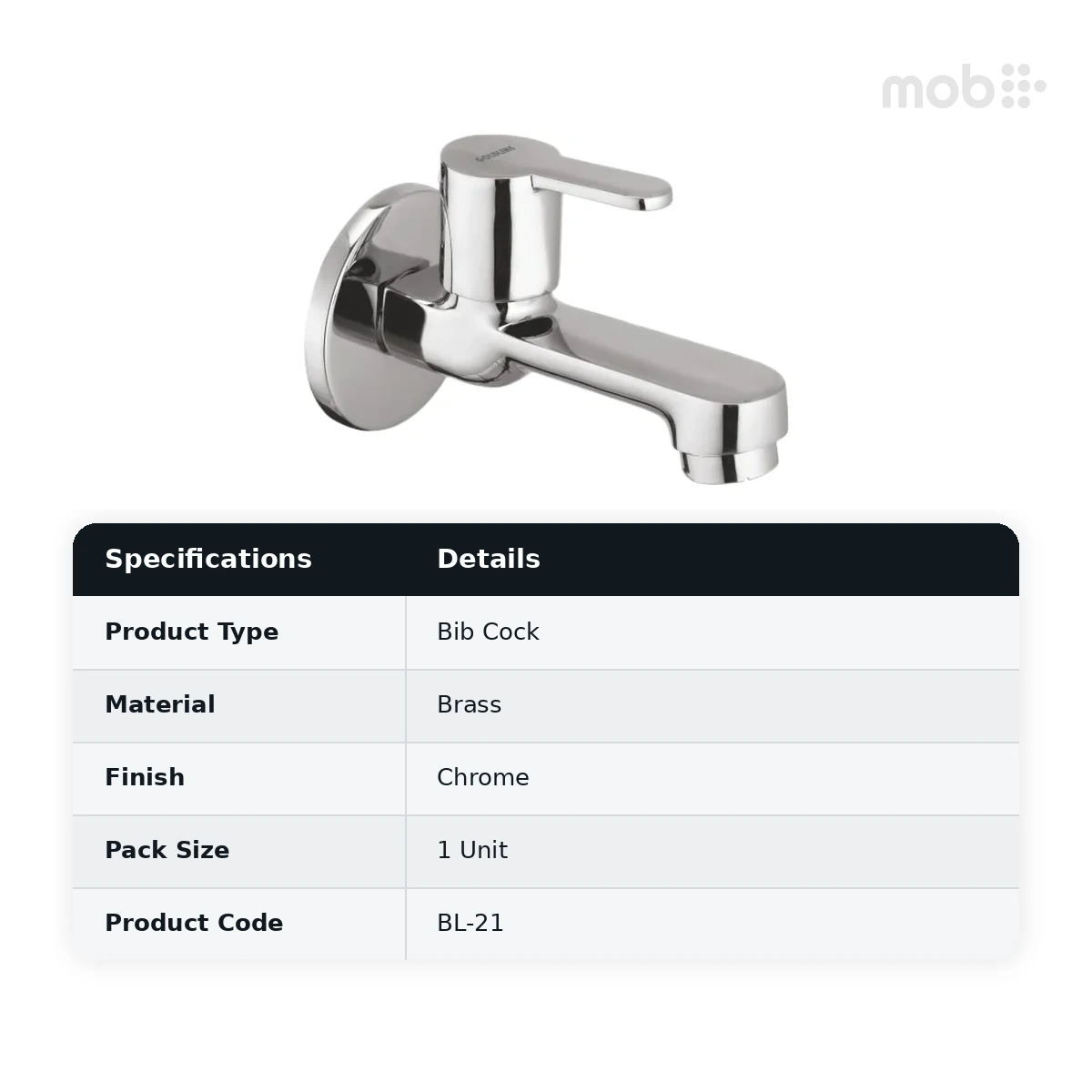 Goldline Blend Bib Cock Chrome BL-21