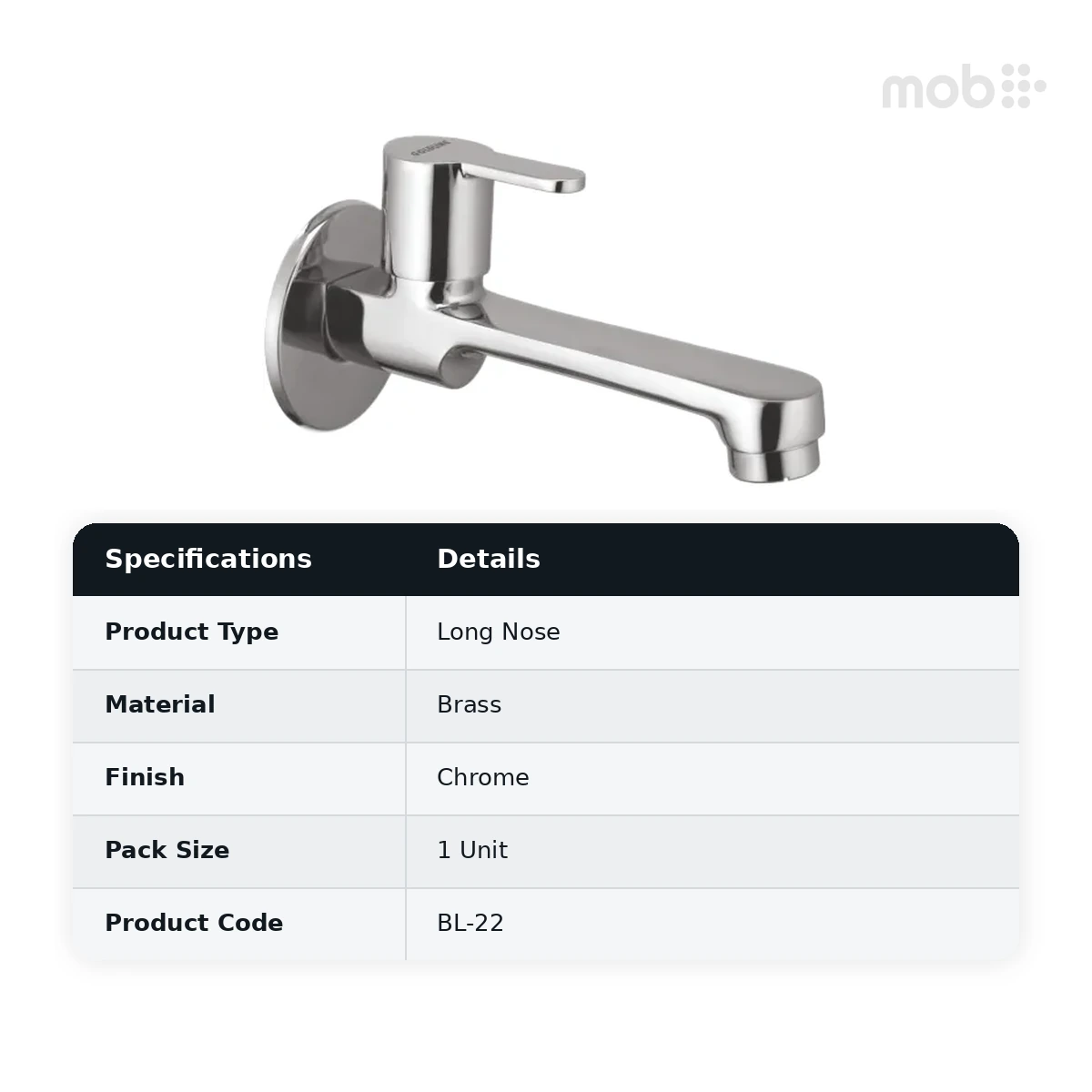 Goldline Blend Long Nose Chrome BL-22
