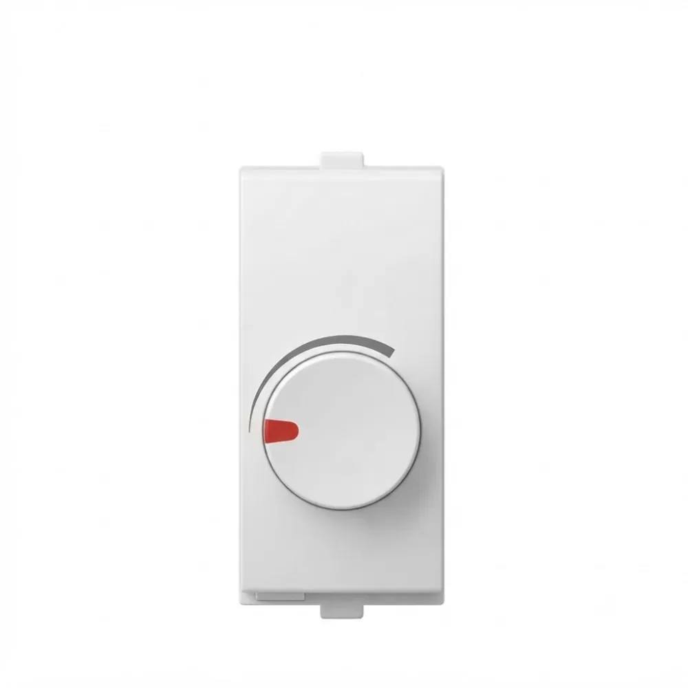 Goldmedal Nixon 4 Step Regulator - Full Rotary (1M), 240V, 1 Module, Absolute White, Code: 101450