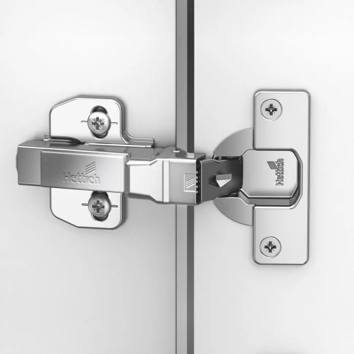 Hettich Auto Closing Onsys 4447 Clip On Hinge - TH52 - 25mm - 0 Crank with mounting plate and cover caps code: 9297208 - image 1