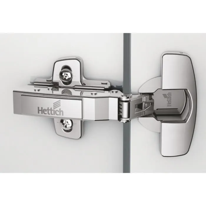 Hettich Auto Closing Sensys 8645i Hinge - TH52 - Base 12.5 (Crank 0°) with Mounting Plate (D 0 mm code: 9242922 - image 1
