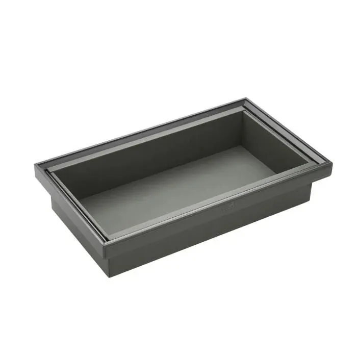 Hettich Leather Storage Basket 600 mm, Grey Finish code: 9339713 - image 1