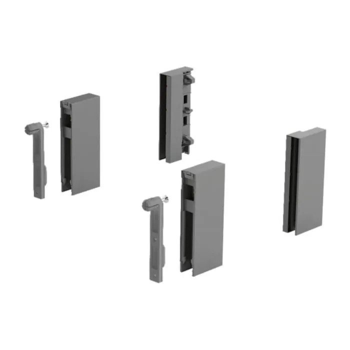 Hettich Accessories for ArciTech Anthracite 500 / 550 mm ArciTech DesignSide Adapter, Article 9122974