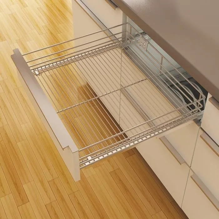 Hettich CargoTech Plain Wire Basket Cabinet 450 mm 386 x 500 x 100 mm, Article 9156381
