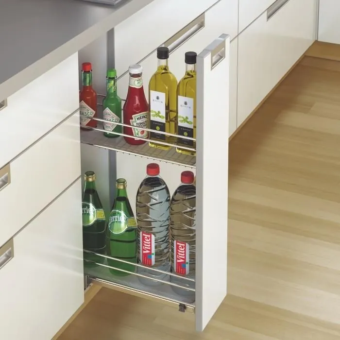 Hettich Cargo IQ 20 0 (Bottle Pull out - 2 tier) For Cabinet width 150 mm code: 9161045