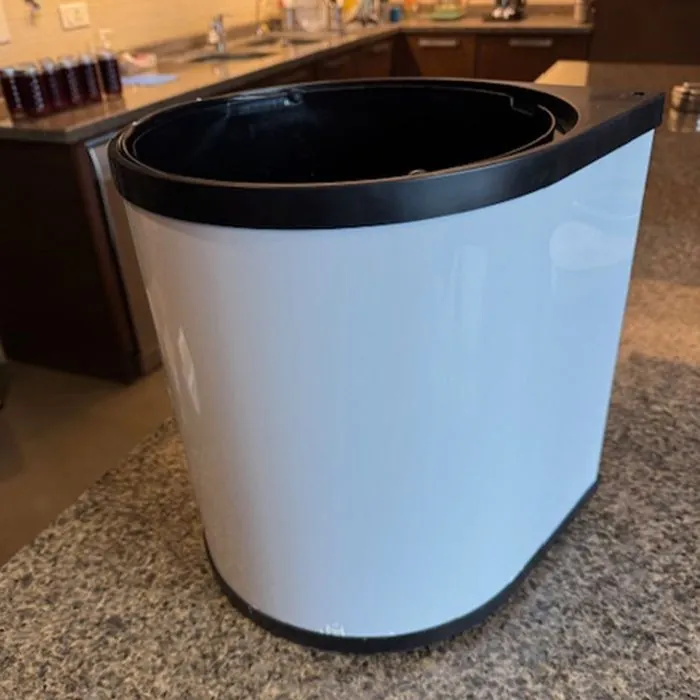 Hettich Waste Bin.It Classic Body Stainless steel with Black plastic Bin, code: 9343581 - image 1