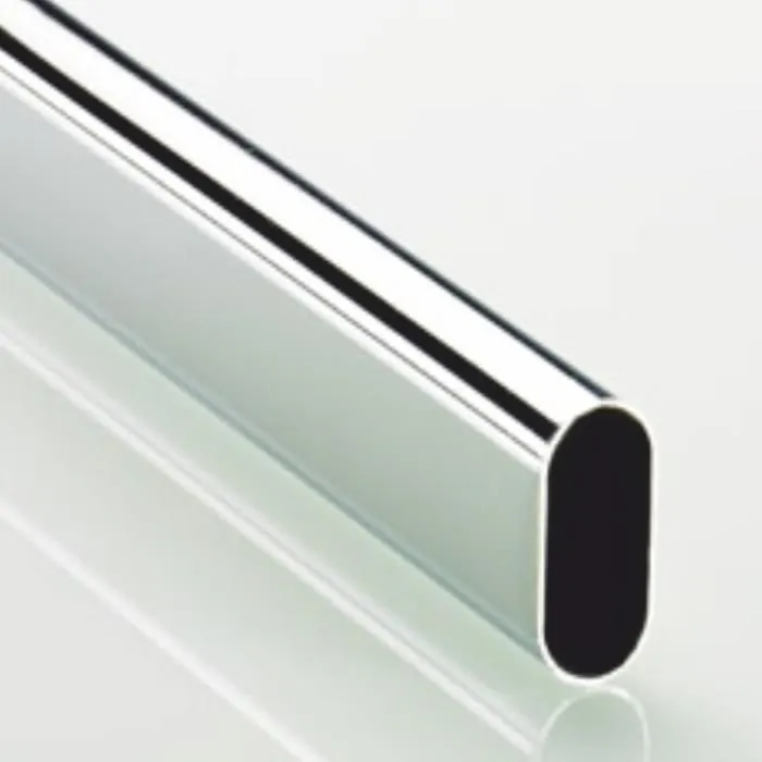 Hettich Wardrobe Tube & Wardrobe Tube Support Oval cabinet rail 2000 mm Chrome Gloss code: 9341248 - image 1