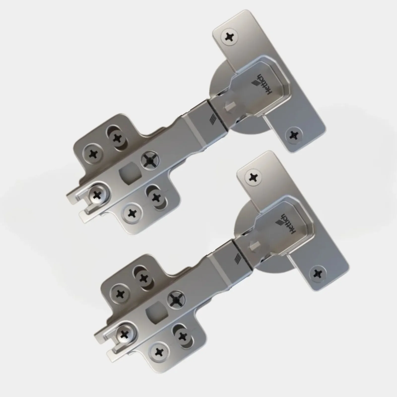Hettich Slide On 3447i Soft-Close Cabinet Hinge, 0° crank, Code 9383405