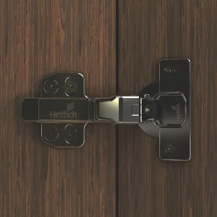 Hettich Onsys Black Soft-Close Cabinet Hinge, 0° crank, Code 9354033