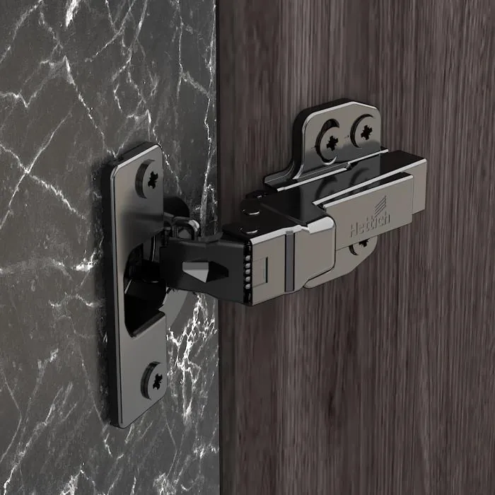 Hettich Onsys Black Soft-Close Cabinet Hinge, 0° crank, Code 9354033 - image 2