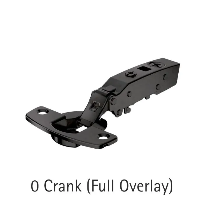 Hettich Sensys Black Soft-Close Cabinet Hinge, 0° crank, Code 9323480