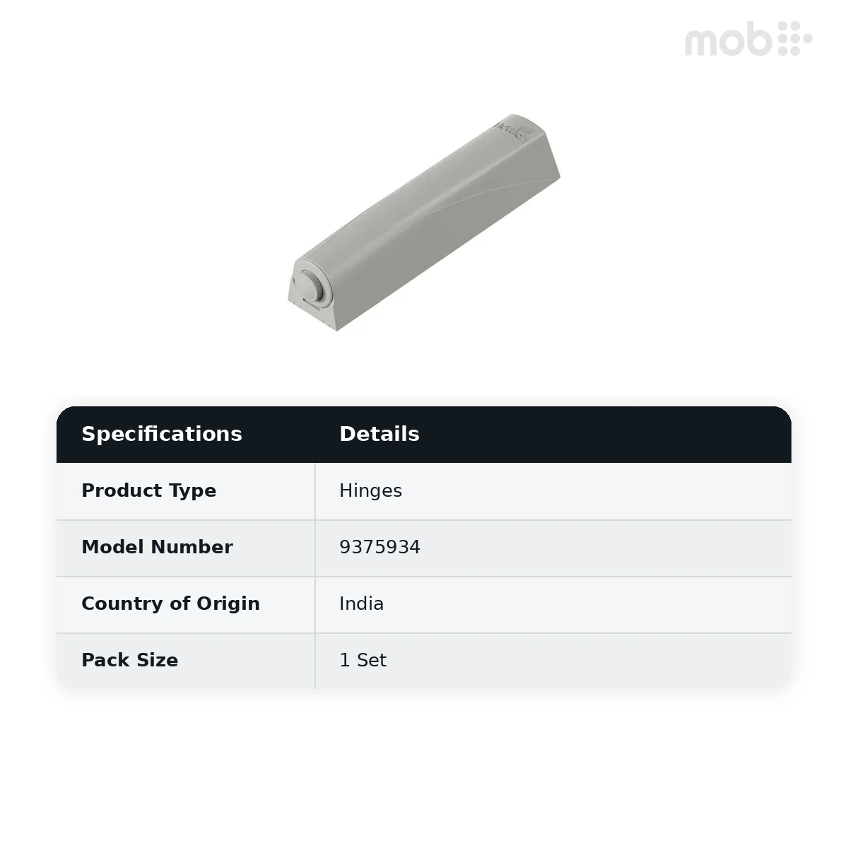 Hettich Auto Closing P2O Pin Strong for screwing on code: 9375934 - image 2