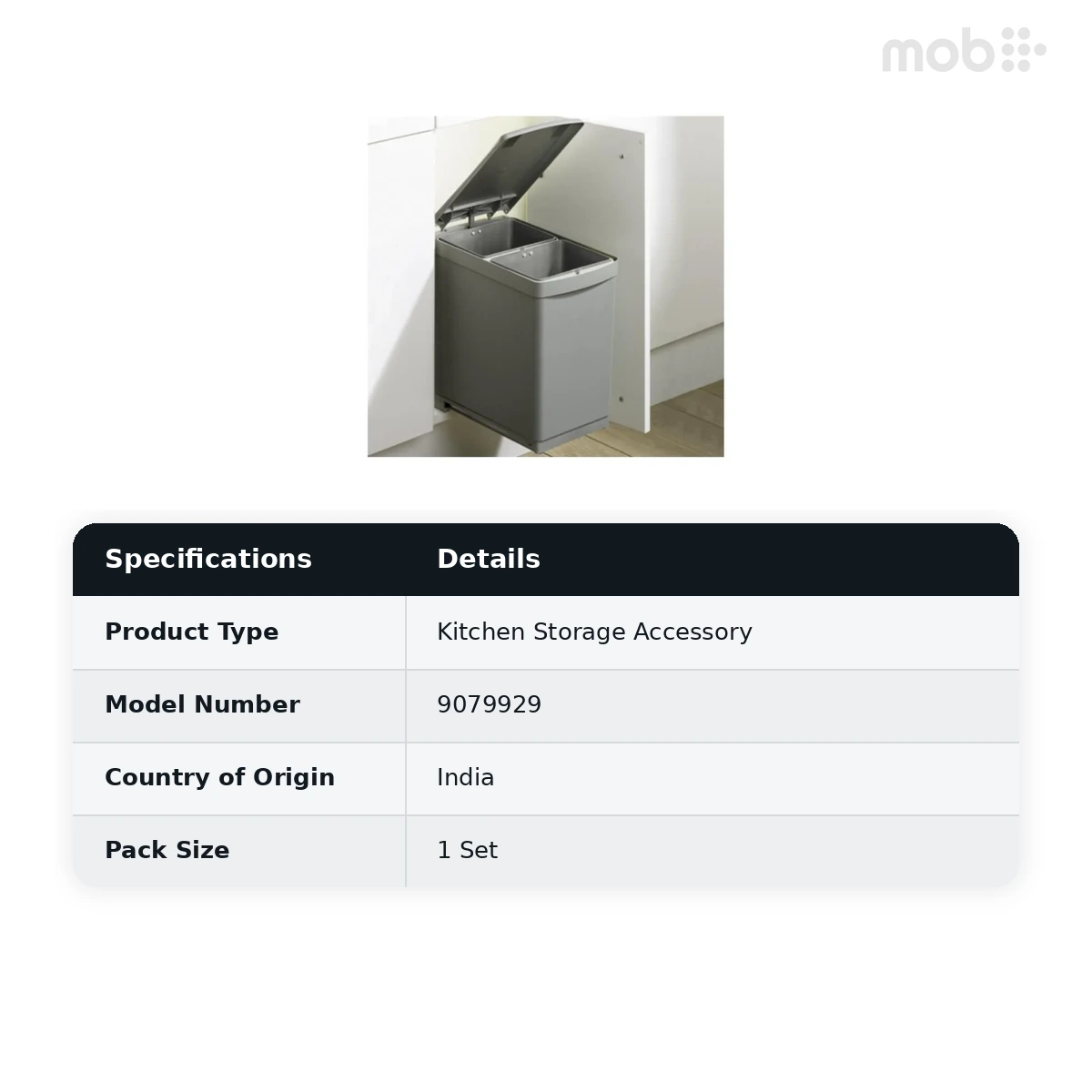 Hettich BIN.IT EASY 2 x 7.5 L code: 9079929 - image 2