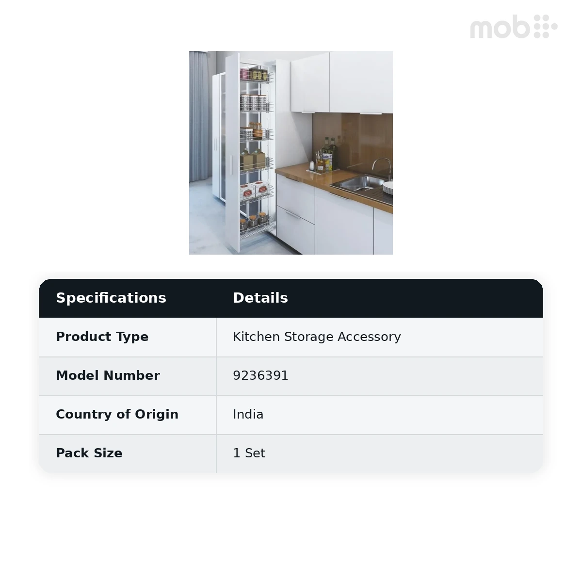 Hettich Cargo Larder Basket Holder code: 9236391 - image 2